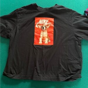 Nike girls tee shirt with corgi XL